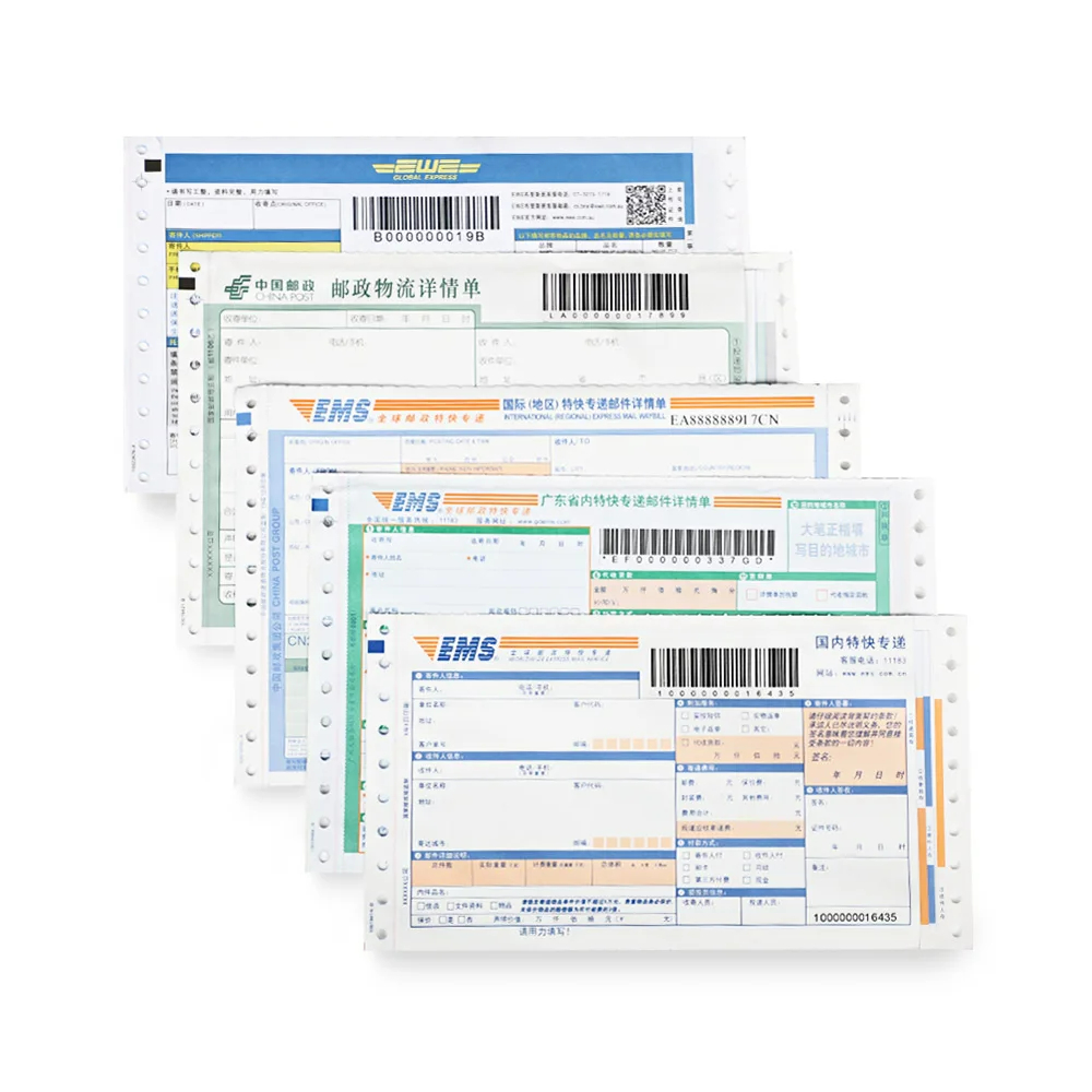 Wholesale Custom International Barcode Consignment Note Express Logistic Courier Shipping Dhl Air Waybill Fedex Air Waybill