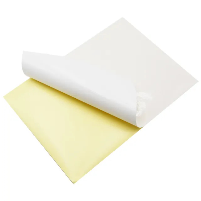  Custom Size Self Adhesive Sticker Paper Jumbo Roll Semi Glossy Label Paper 