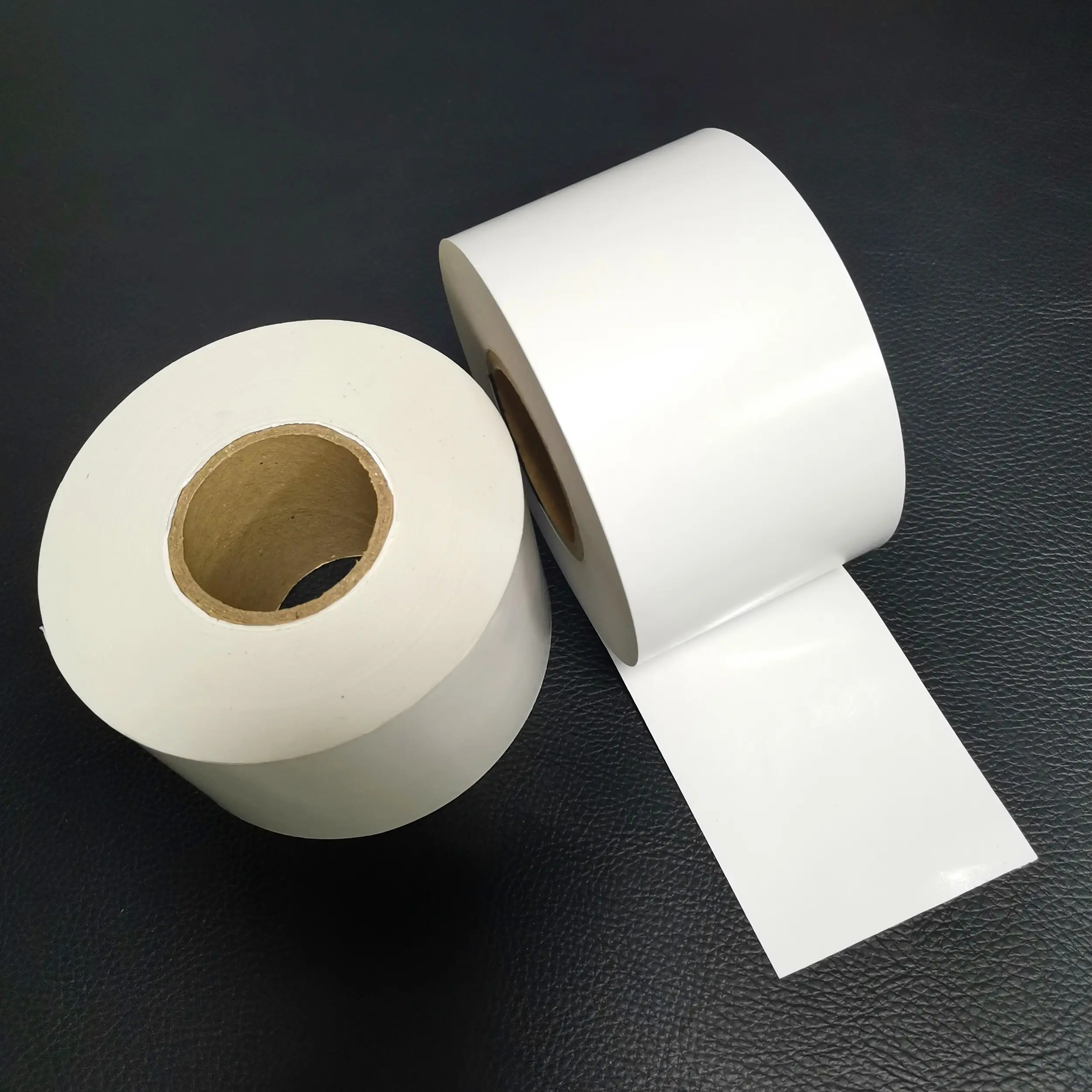  80 Mm X 80 Mm Waterproof Top Coated Thermal Label Liner Less Label For Scale Supermarket