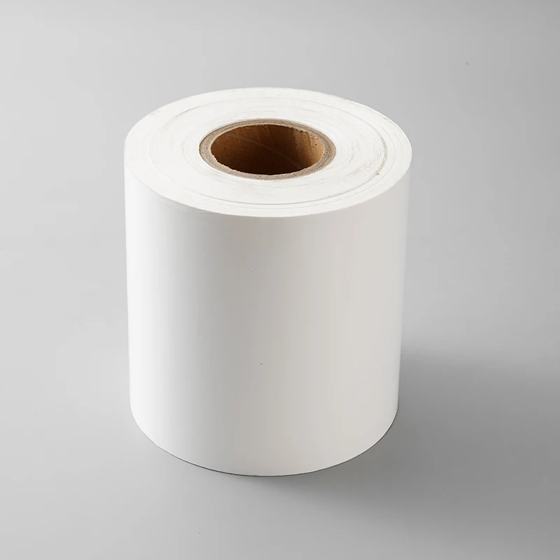 Self Adhesive Paper Semi Gloss Paper Label Stock Raw Material Sticker Jumbo Rolls 