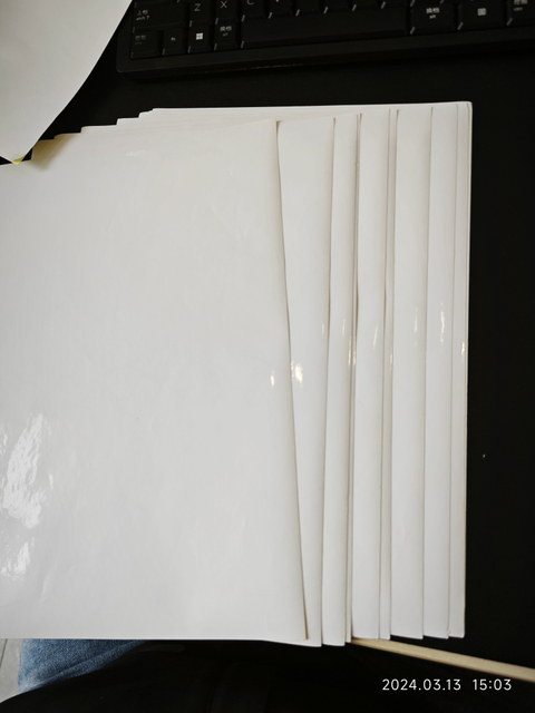 high glossy paper self-adhesive label material for printing