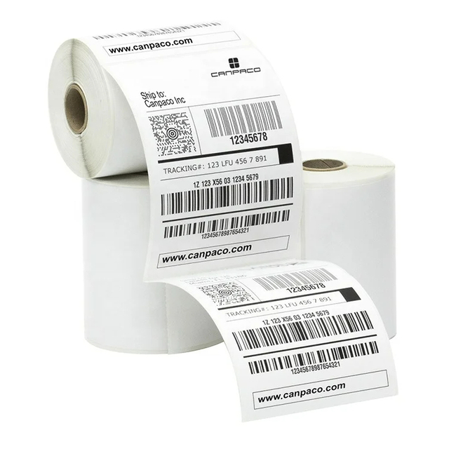 Blank Self Adhesive Direct Thermal 4 X 6 Inch Shipping Label Sticker Roll 