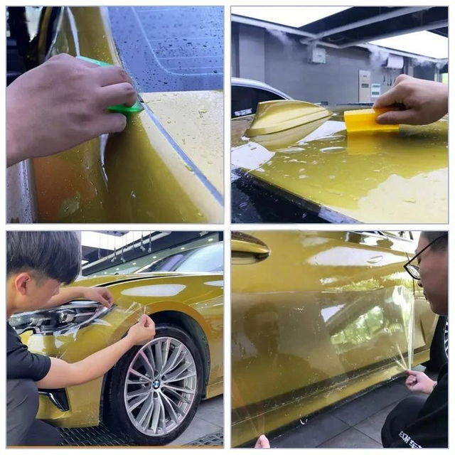 7.5mil 190micron TPU Ppf Paint Protection Film Anti Fouling Scratch Heat Self Healing 152*1500cm