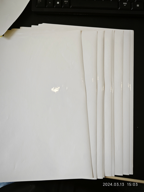 high glossy paper self-adhesive label material for printing